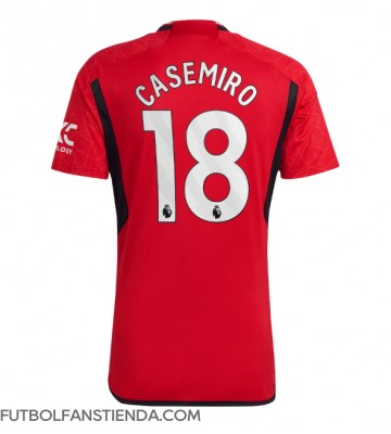 Manchester United Casemiro #18 Primera Equipación 2023-24 Manga Corta
